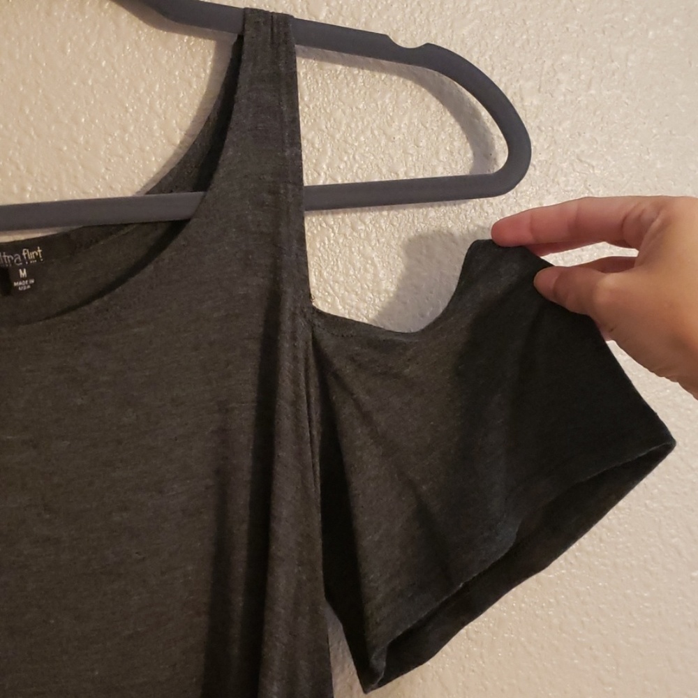 Gray Cold Shoulder - Picture 3 of 3
